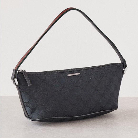 Gucci Boat Pouchette Handbag GG Canvas - Picture 1 of 2